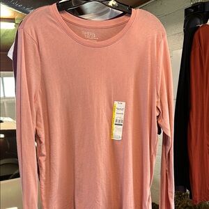 Time and Tru Pink Long Sleeve Shirt